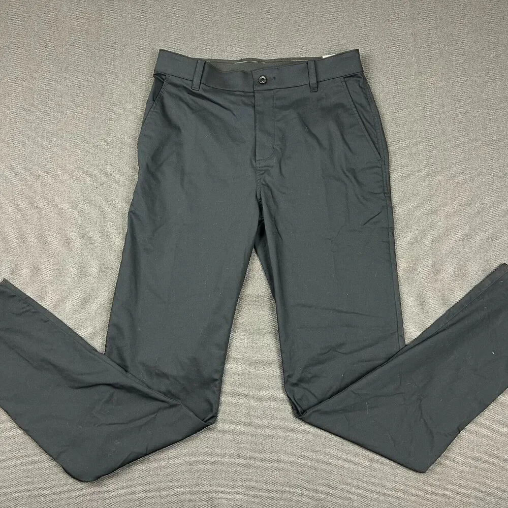 Nike Golf Pants Mens‎ Size 32x35 Medium Black Dri-FIT UV Standard Fit Chino NWT